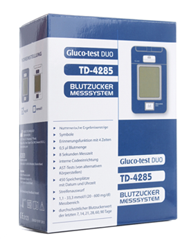 Gluco-test DUO® Starterset mg/dl blau