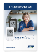 Cover Gluco-test DUO Pro Blutzuckertagebuch
